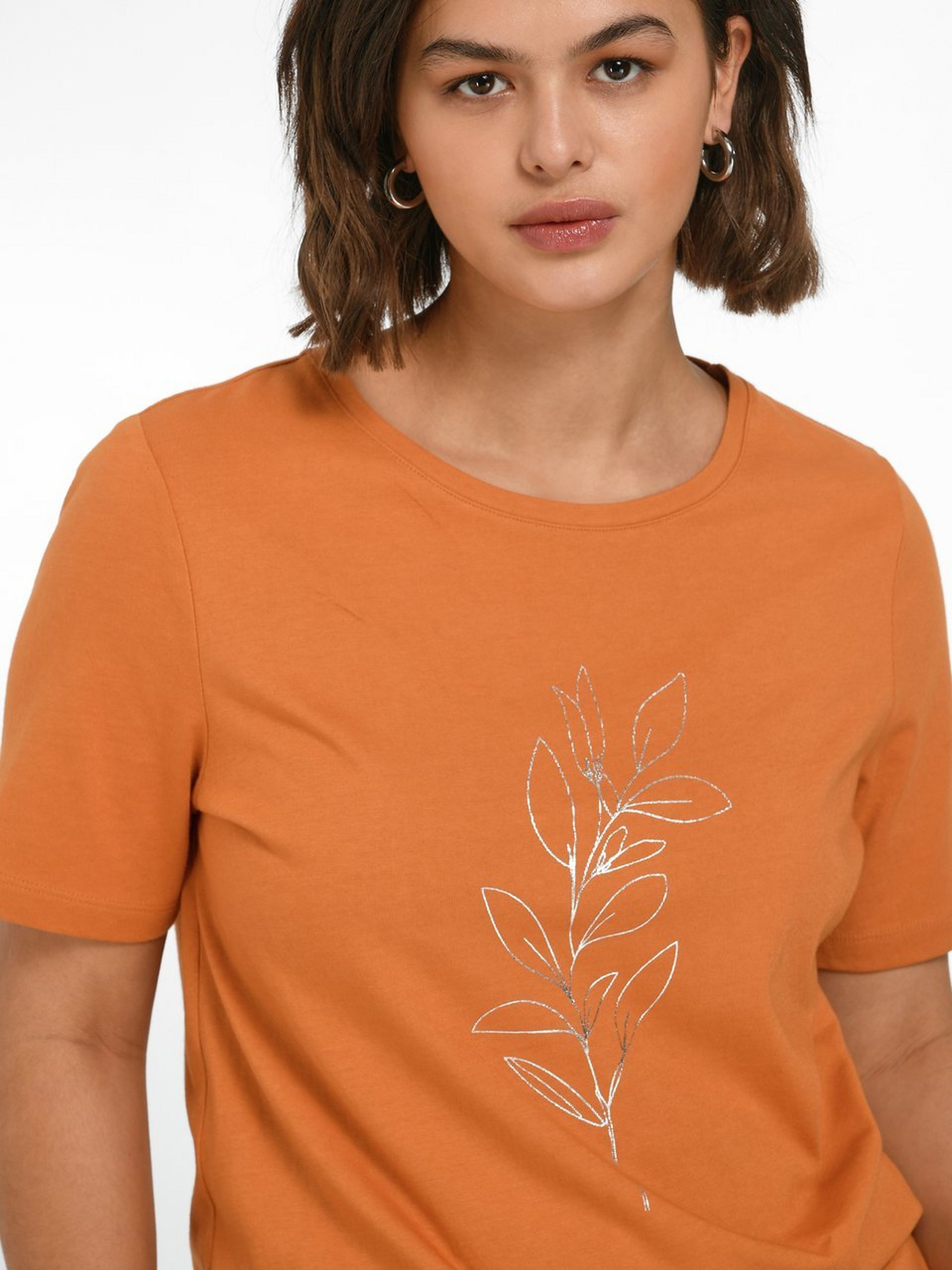 Rundhals-Shirt mit 1/2-Arm