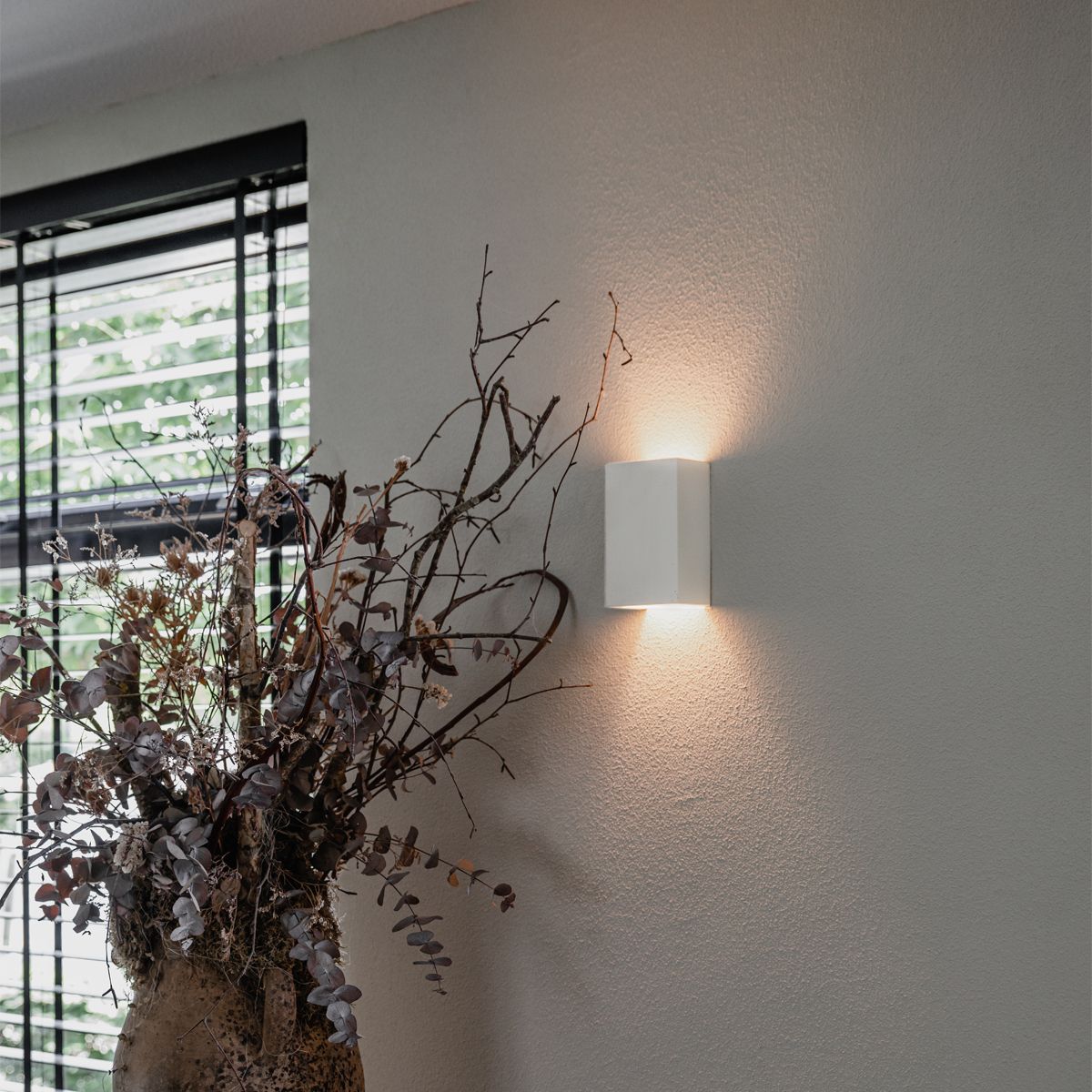Moderne wandlamp wit rechthoekig - Colja Novo