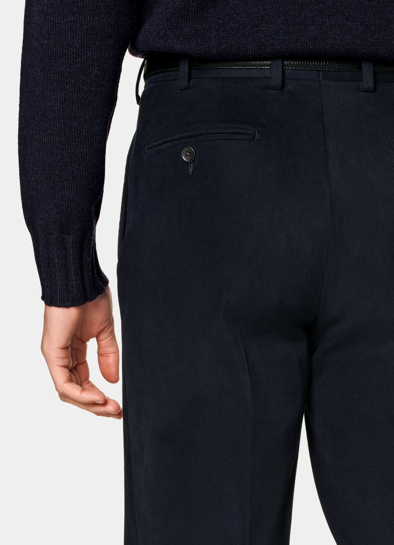 Pantalon Straight Leg bleu marine
