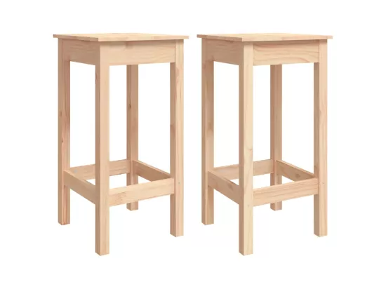 Ensemble de bar 3 pcs Bois de pin massif