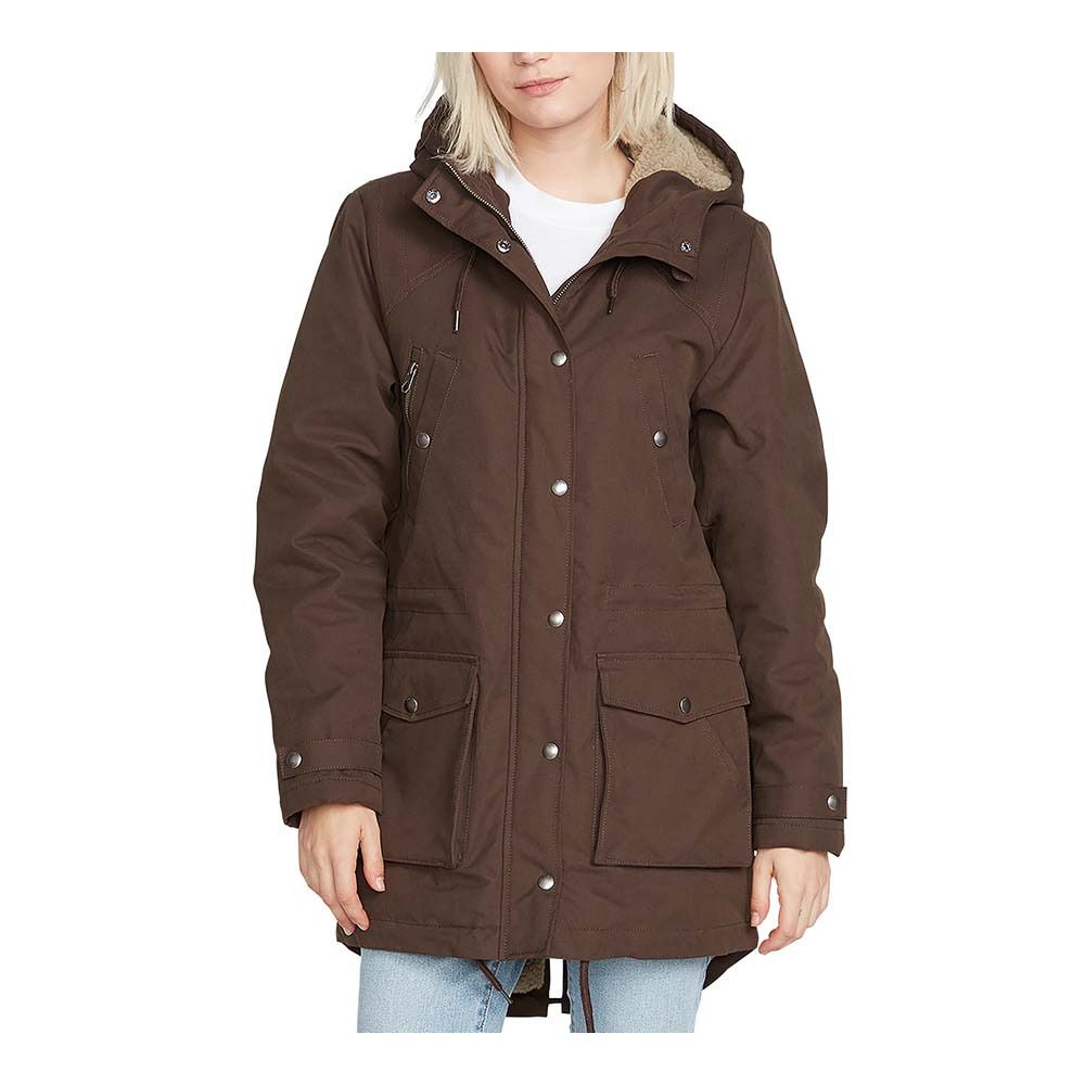Volcom WALK ON BY 5K - Parka Femme espresso