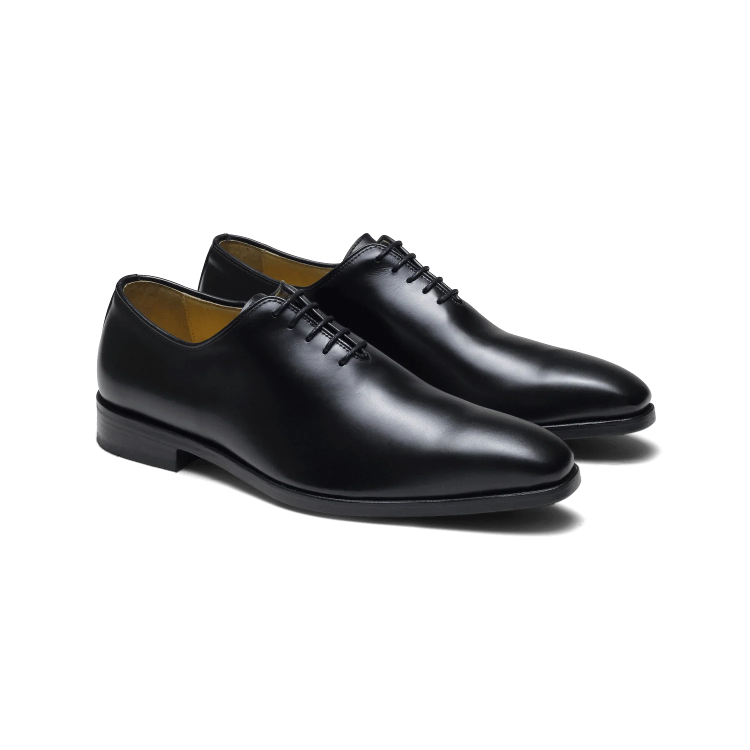 Roller-Richelieu en cuir noir