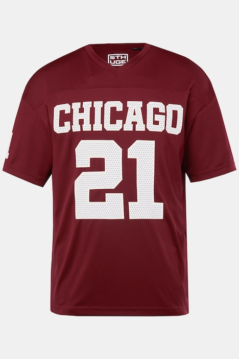 STHUGE T-Shirt, Halbarm, oversized, Mesh, Football-Print, bis 8 XL