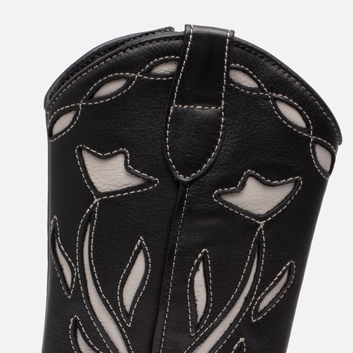 Kipling El Paso Cowboylaarzen zwart Leer