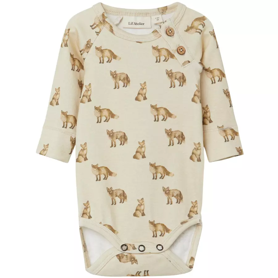 Lil'Atelier Langarmbody Nbmgeo Fog