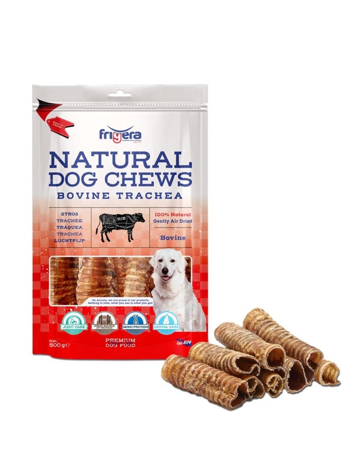 Frigera - Natural Dog ChewsOkseluftrør 500gr