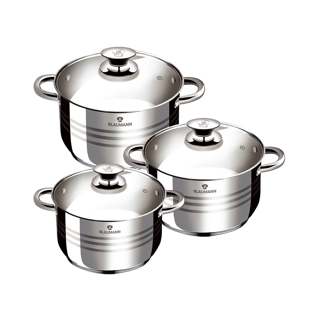 Blaumann 6-teiliges Kochtopf-Set Gourmet Line