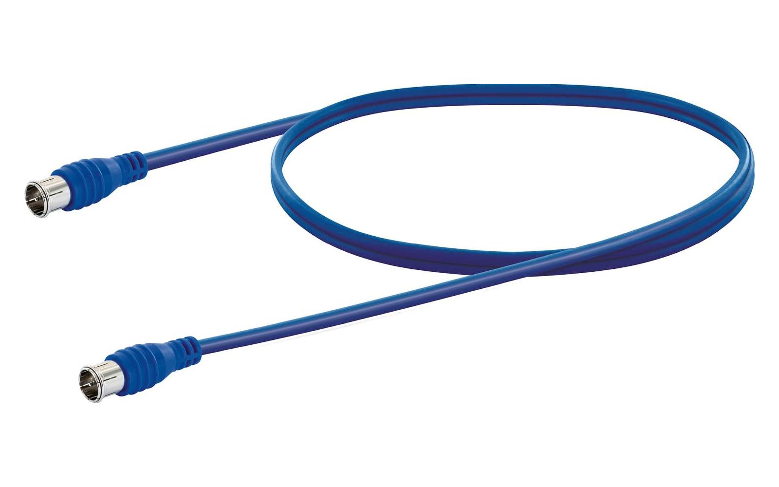 Schwaiger flexibles SAT Koaxialkabel mit F Quick Stecker 3 m