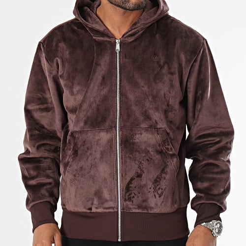 Sweat Zippé Capuche Essential IM4452 Marron
