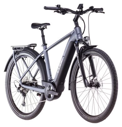 VTC Électrique Cube Touring Hybrid Pro 625 Shimano Cues 11V 625 Wh 700 mm Gris Metallic 2025