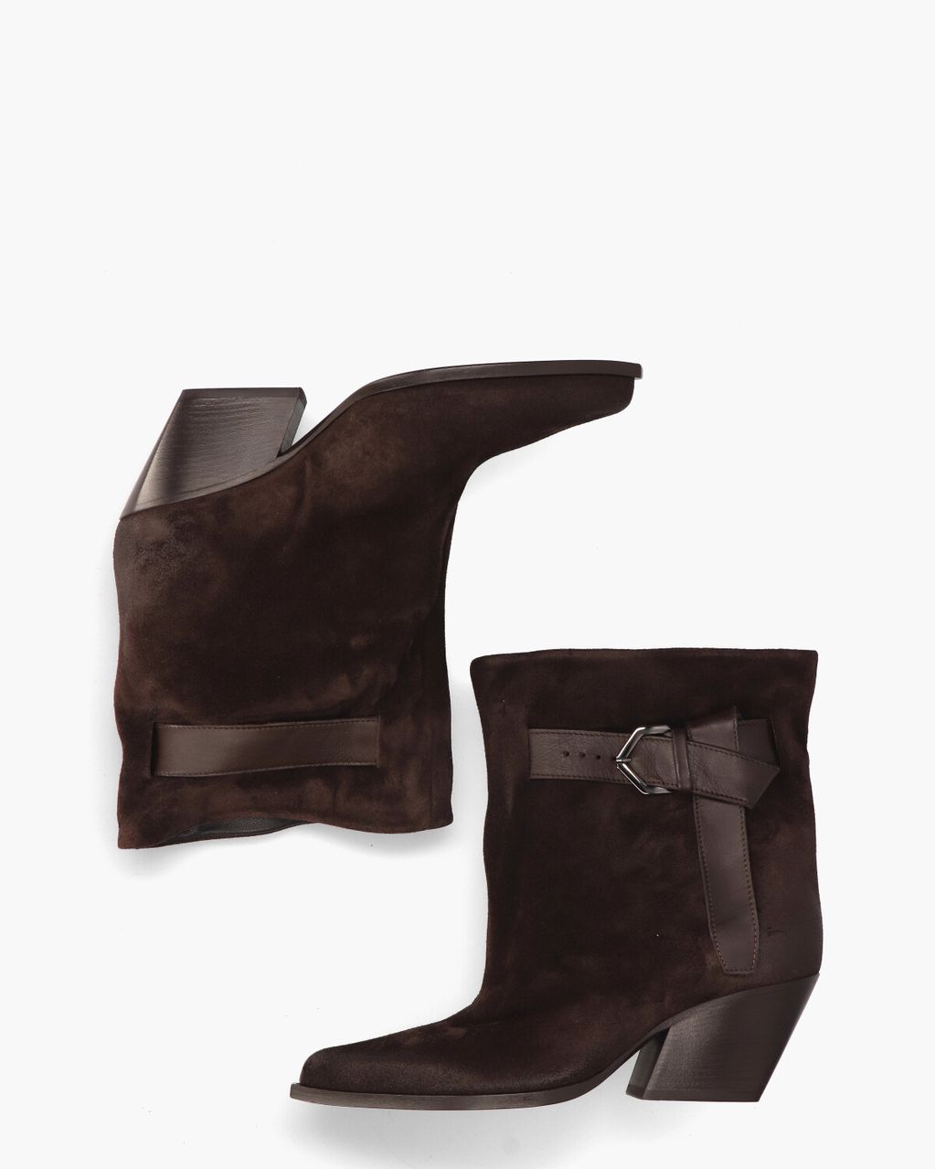 Elena Iachi E4494 Donkerbruin Dames Enkelboots