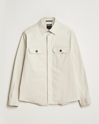Zegna Premium Cotton Overshirt Beige