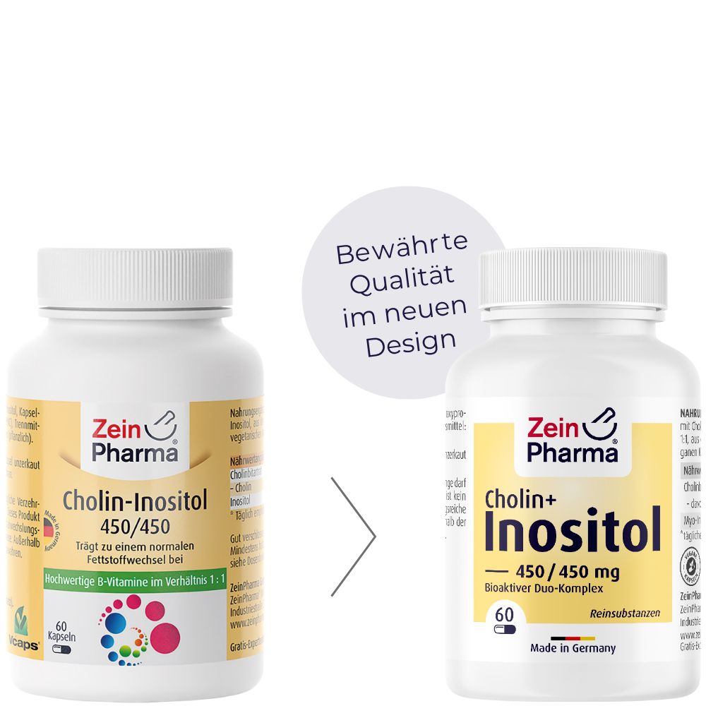 ZeinPharma® Cholin Inositol Kapseln 450/450 mg