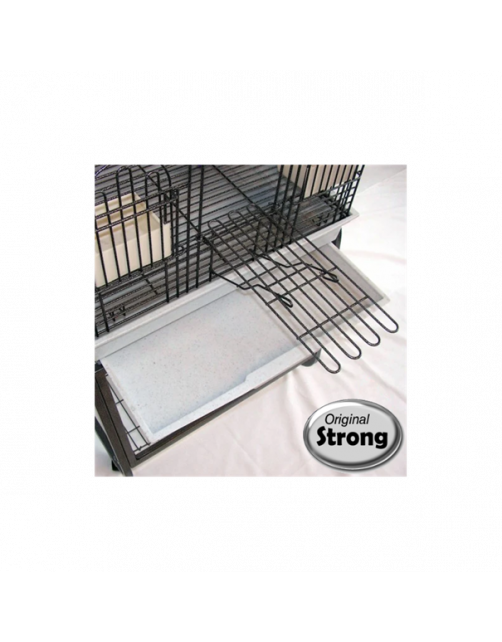 Strong Vogelkooi Aurelia - Vogelverblijven - 56x43x154 cm Zilvergrijs