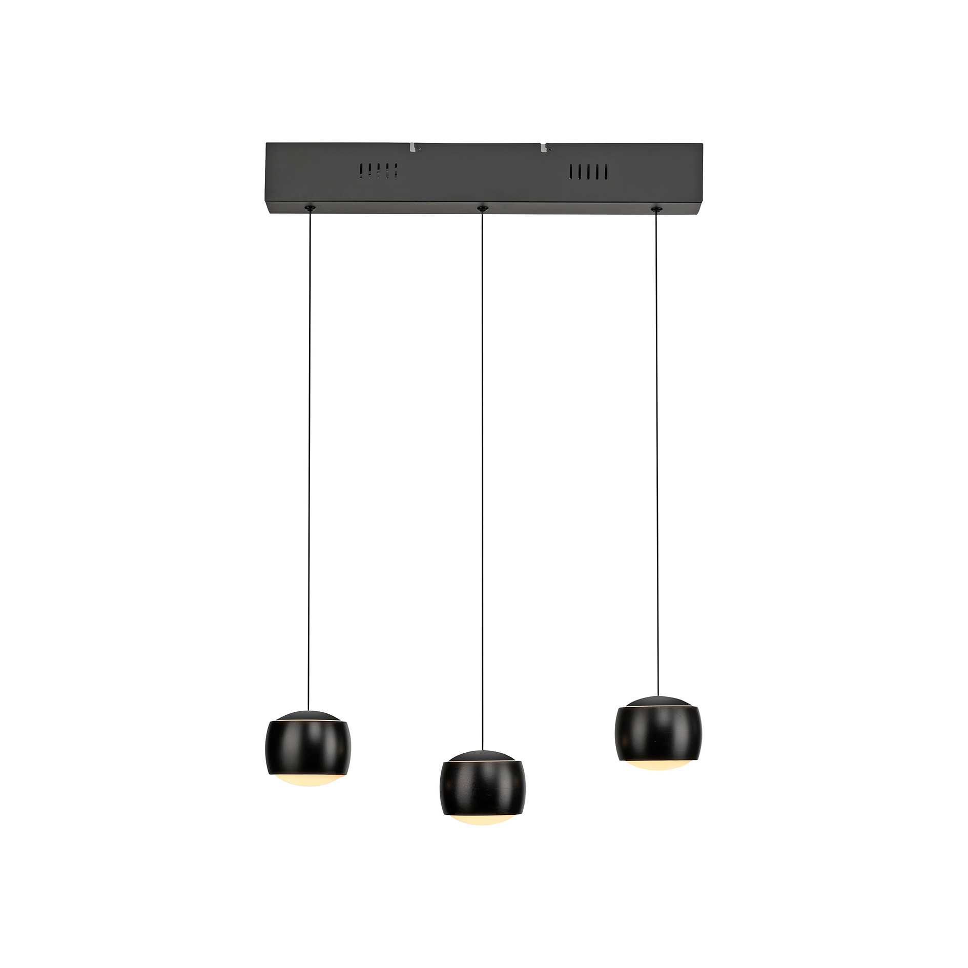 LED-Pendelleuchte - schwarz - dimmbar - mit Comfort Lift