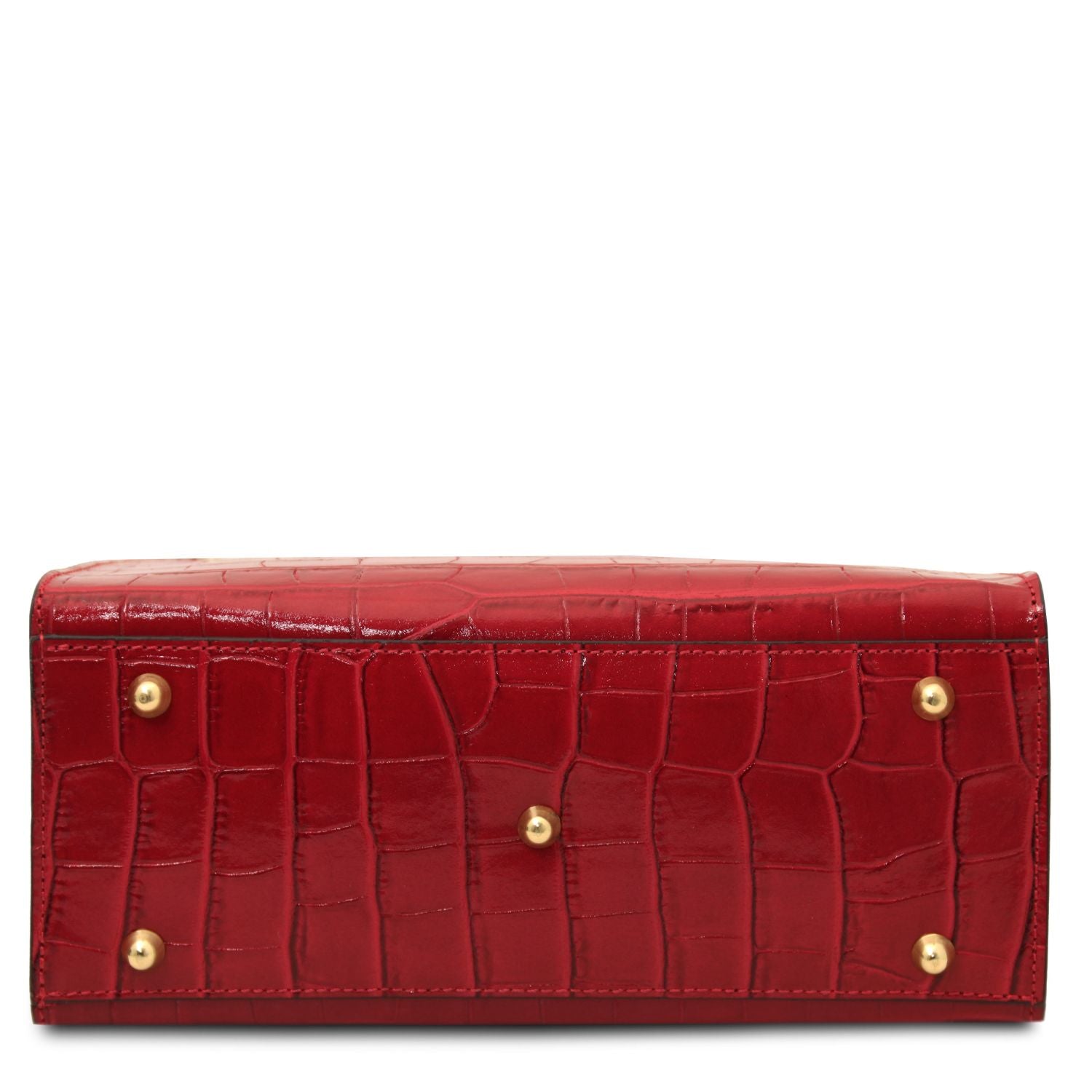 TL142504 – Croque – Croc print leren Handtas
