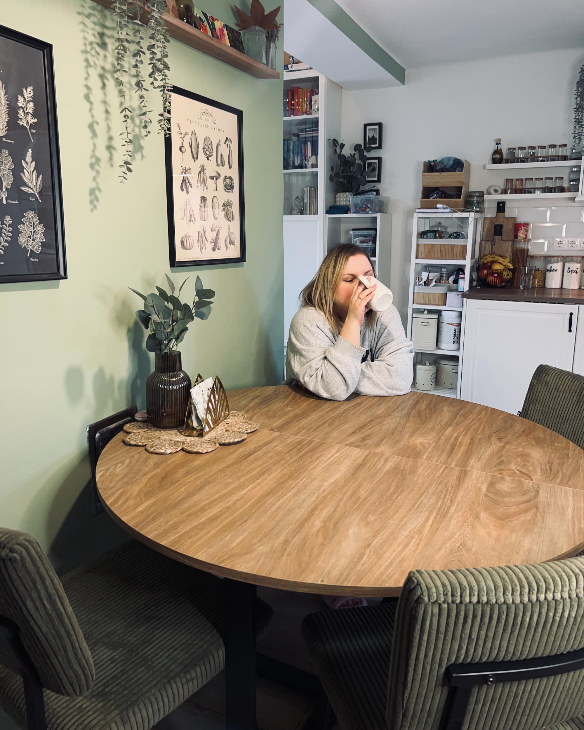 Eettafel ALEXANDRINA Bruin 120 cm 120/160 cm