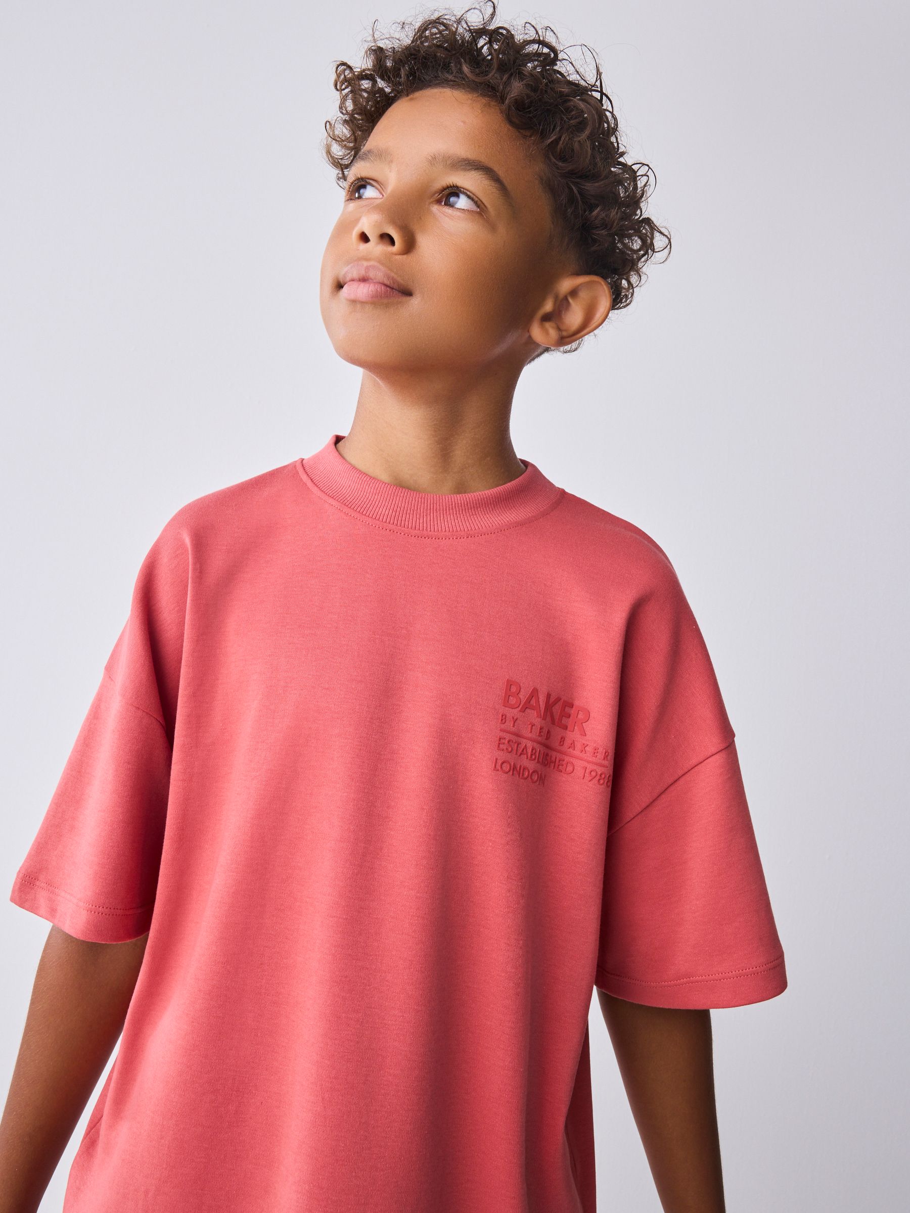 Baker by Ted Baker Oversized Tonal Graphic T-Shirt and Shorts Set
