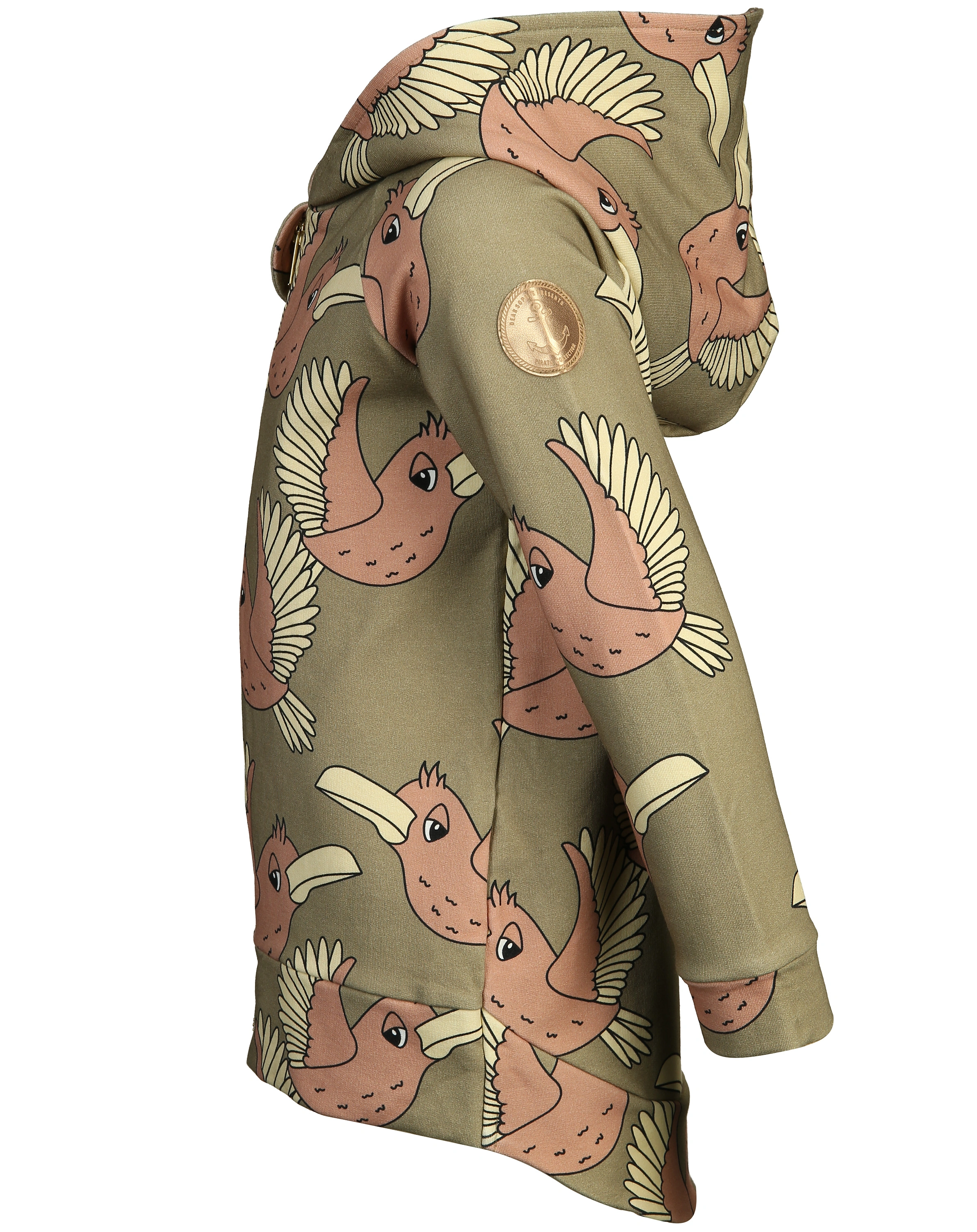 Kapuzen-Sweatjacke BIRDIE in khaki