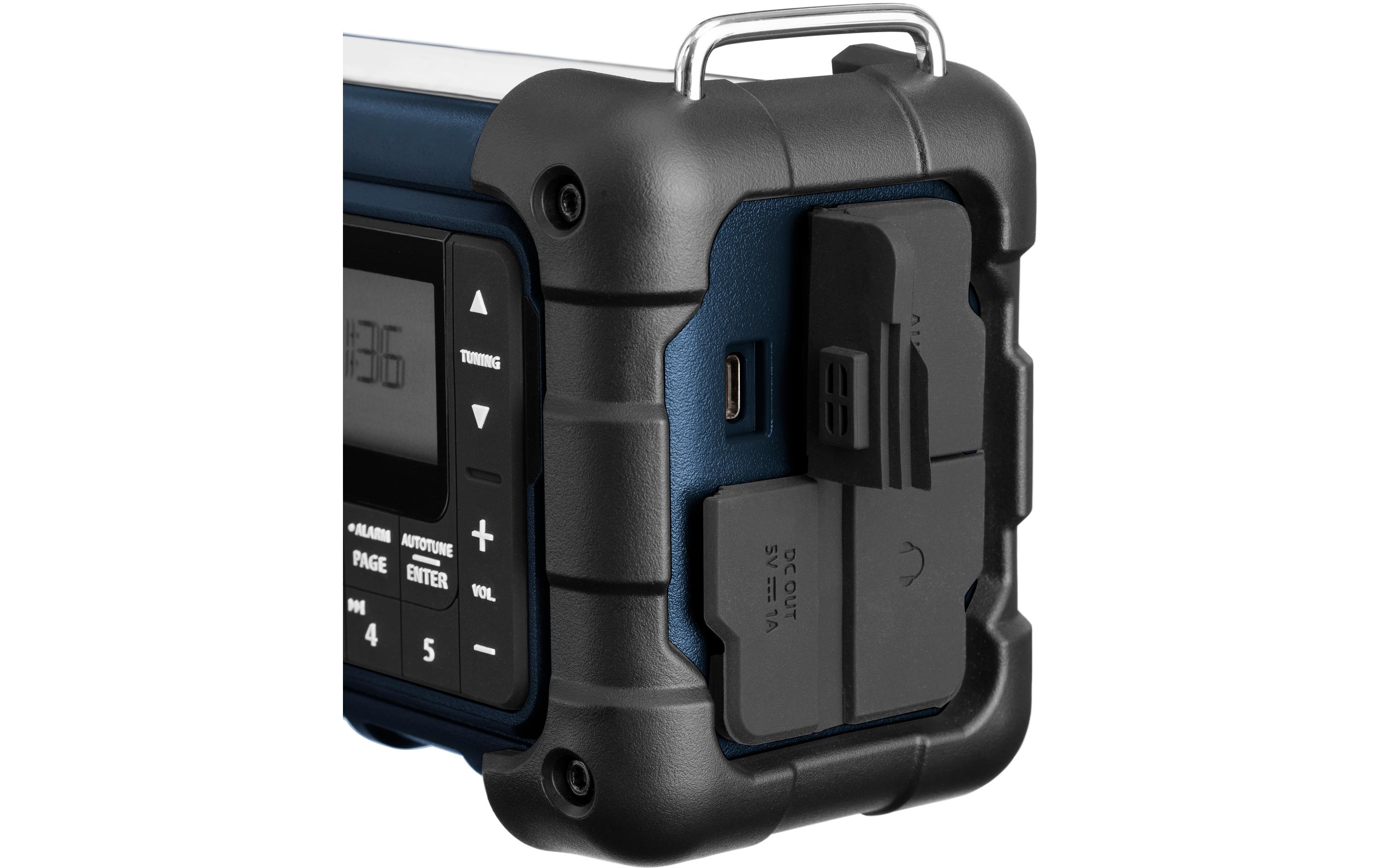 DAB+ Radio MMR-99DAB+ Blau<br>Mehrfachbetriebenes digitales Notfallradio