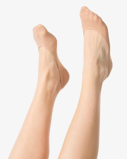 5 paires de socquettes basses femme sans couture naturel
