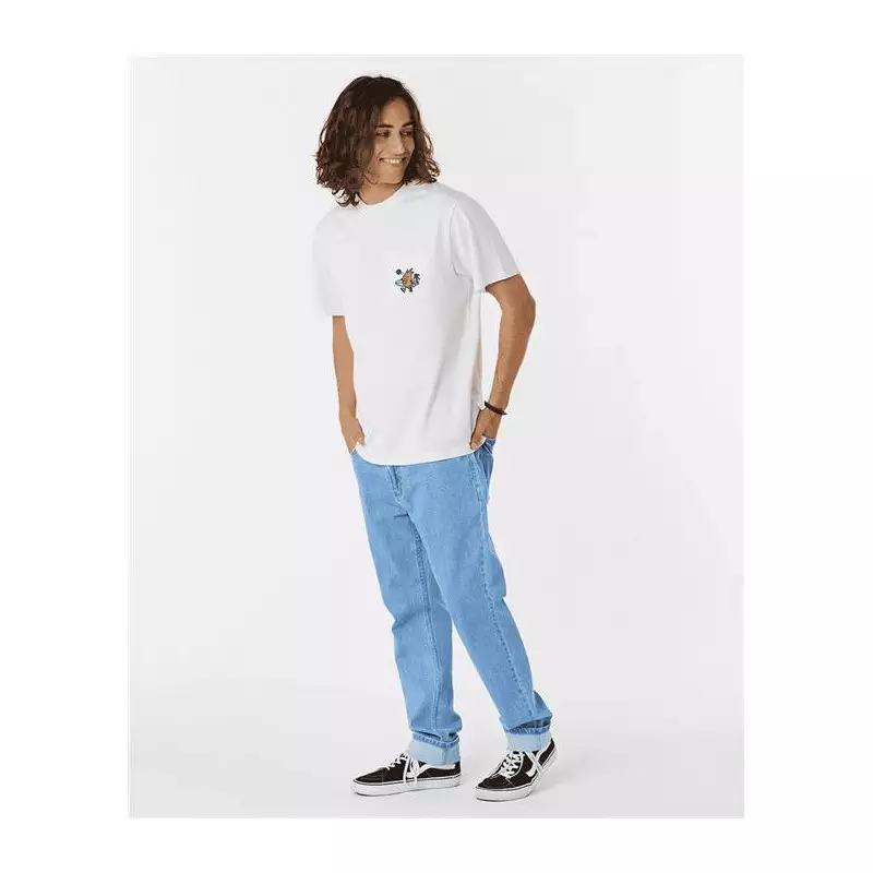 Teeshirt RIPCURL Shaper Embroidery Ss Tee Bone M