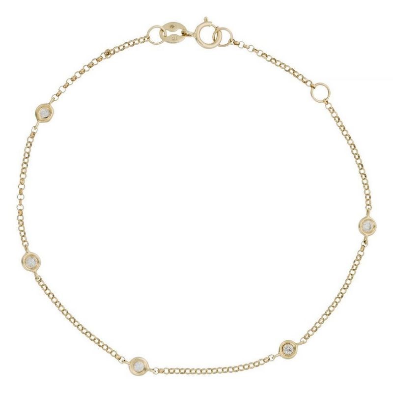 Bracelet Or Jaune et Diamant