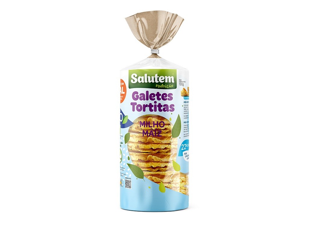GALETES SALUTEM MILHO SEM SAL BIO 130G