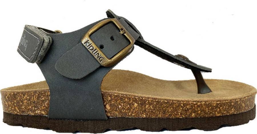 Kipling Juan 3 sandalen grijs Imitatieleer Effen 32