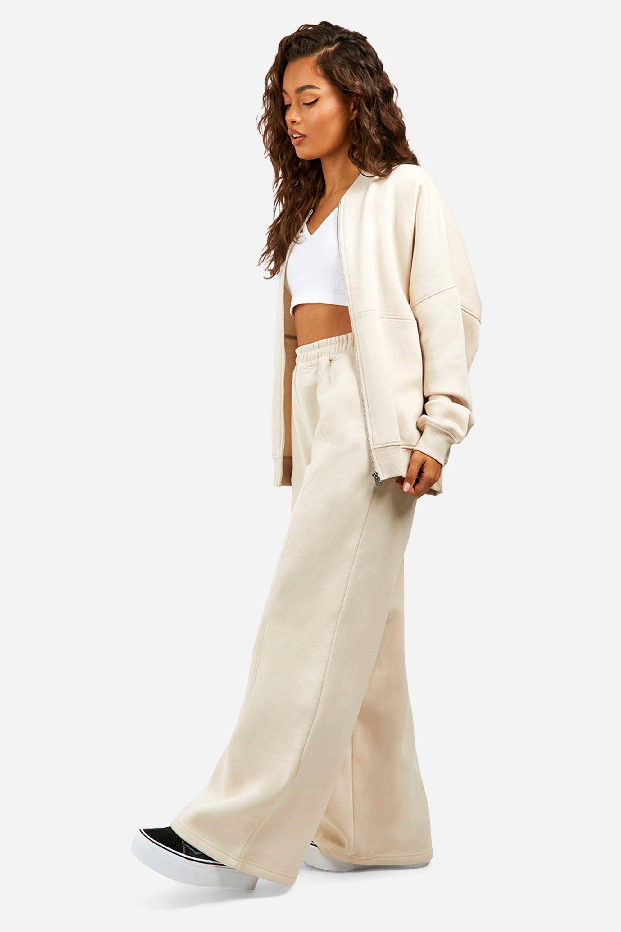 boohoo Ensemble De Survêtement Jambes Droites Avec Bomber Zippé
