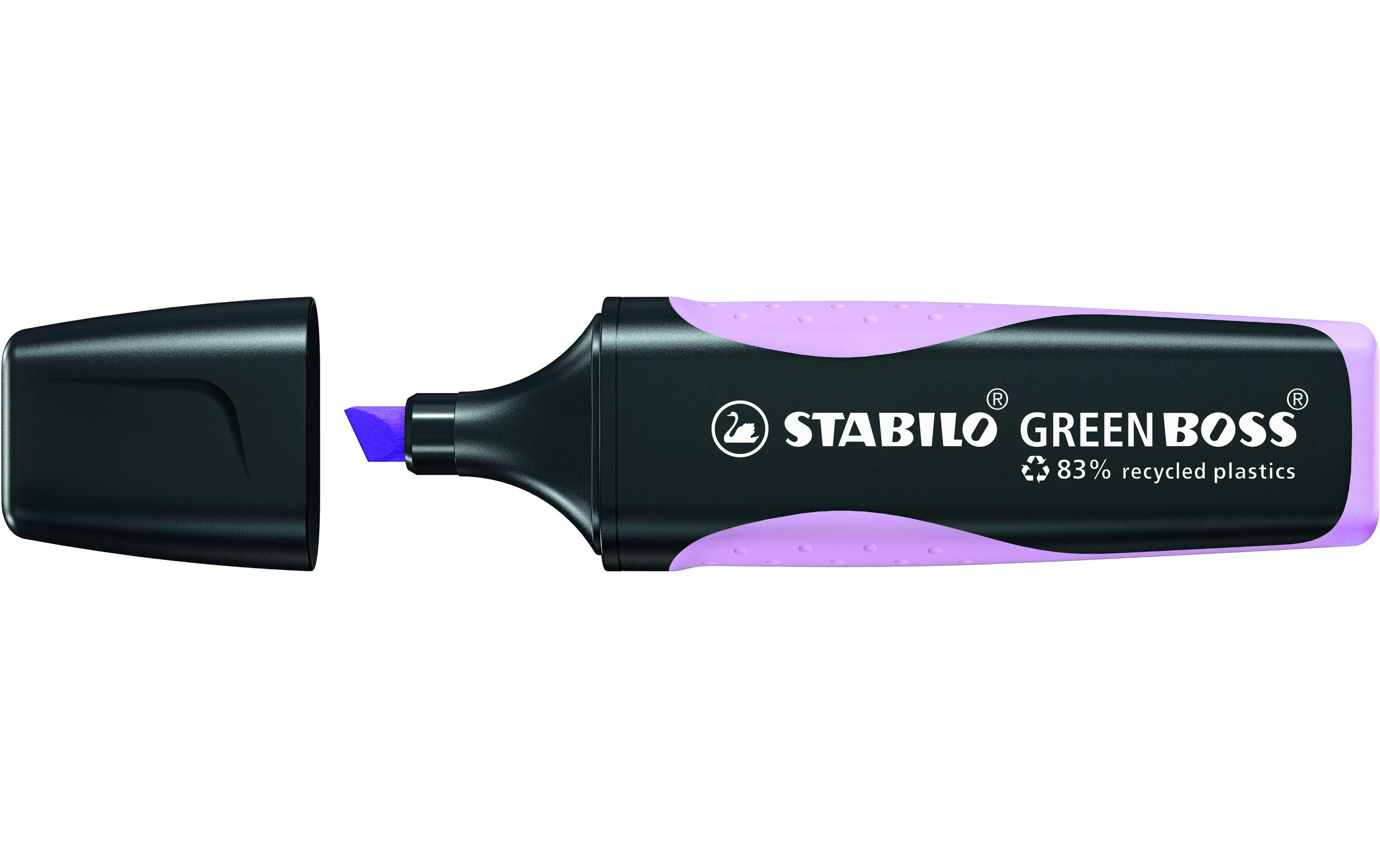 Textmarker Green Boss LilaTextmarker aus recyceltem Kunststoff