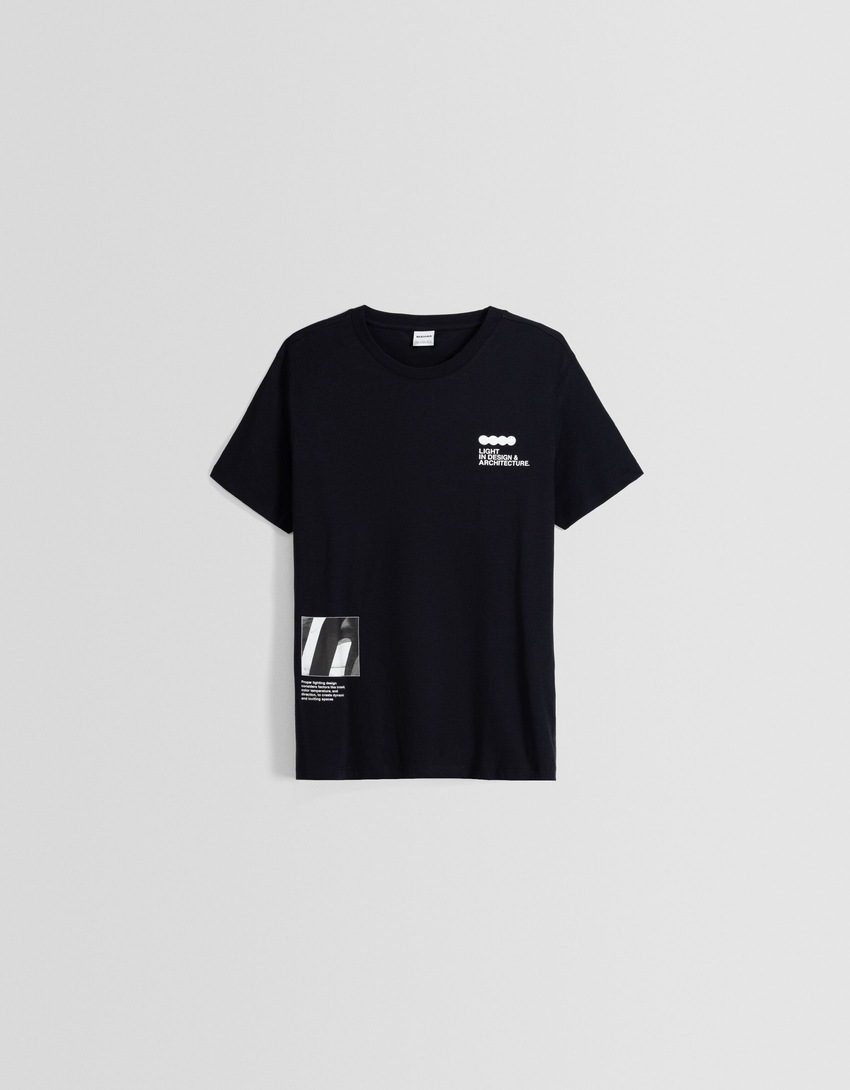 Camiseta de manga curta com estampa