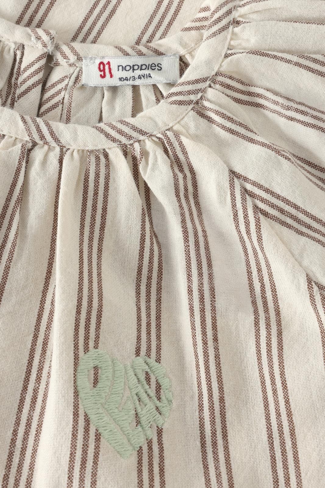 Noppies Kids Jurk stripe - Bone White
