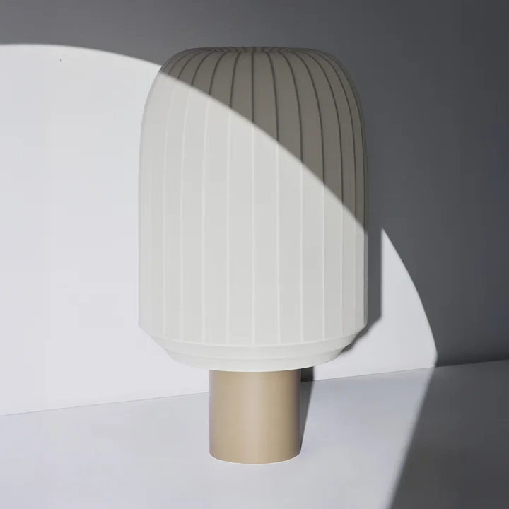 Northern - Tradition Bodenleuchte, Ø 39 cm / H 70 cm, off-white / graubeige