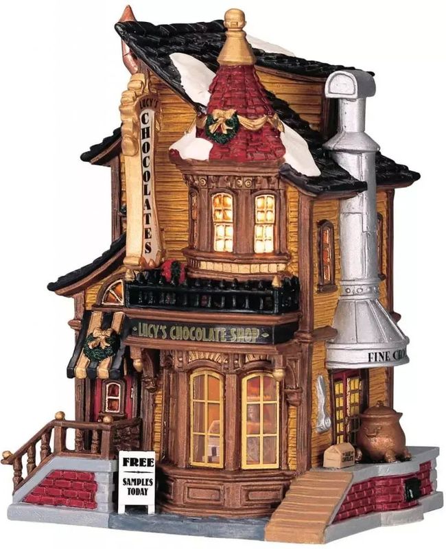 Lemax Kerstdorp Lucy's Chocolate Shop - Met verlichting