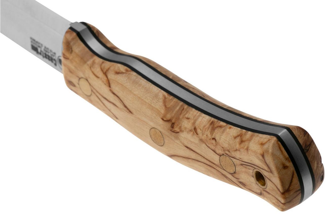 Casström No. 10 Swedish Forest Knife Scandi 14104 Sleipner Curly Birch Kydex, bushcraftmes