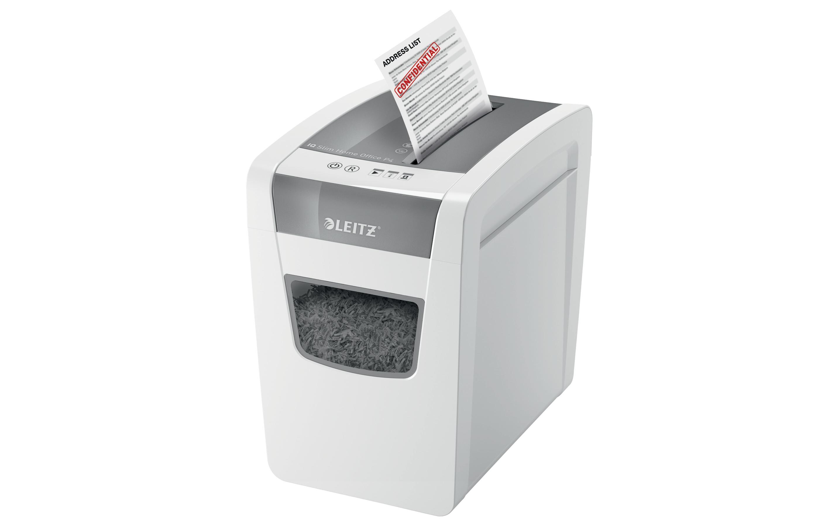 Aktenvernichter IQ Slim Office P-4, 10 Blatt<br>Manueller Dokumentenvernichter mit Partikelschnitt für die sichere Vernichtung vertraulicher Unterlagen