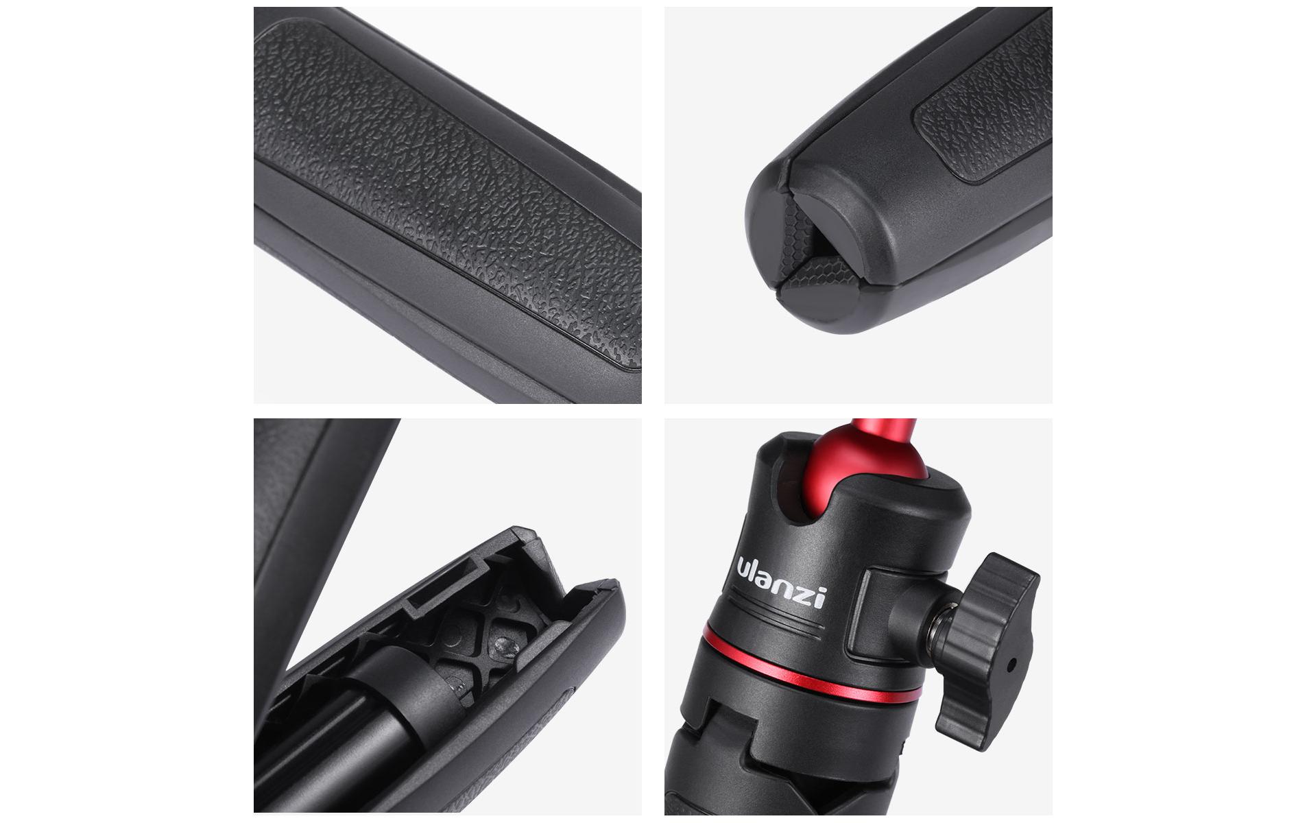Stativ MT-08Kompaktes Handstativ aus Aluminium und Silikon
