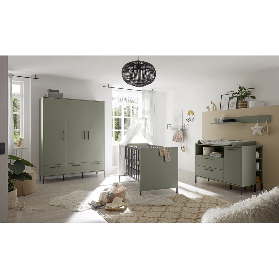Mäusbacher Kinderzimmer Ole pine green 5 tlg. + Umbauseiten