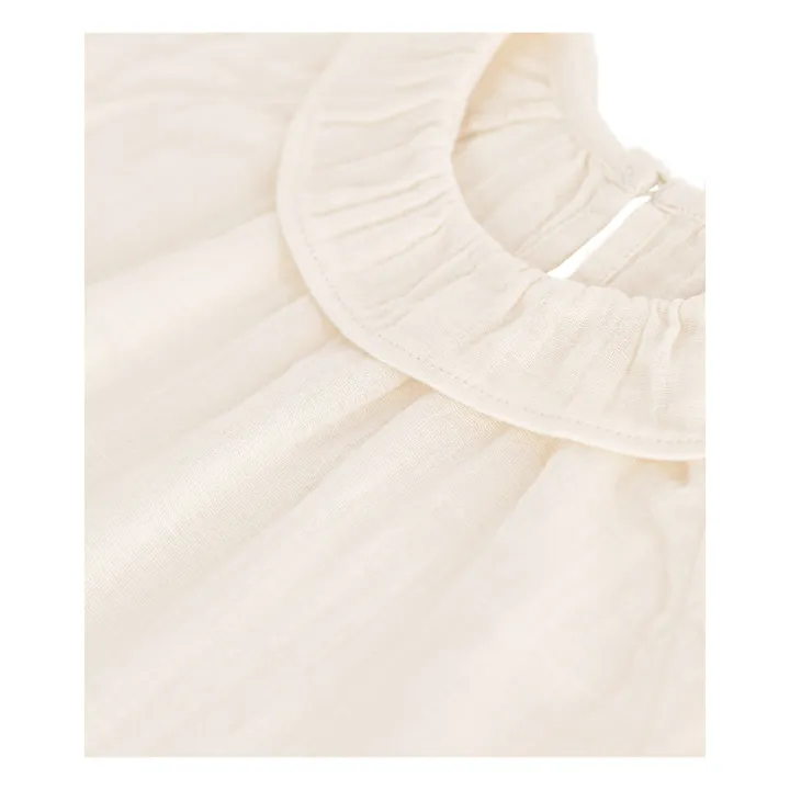 Petit Bateau Blouse Manny Gaze de Coton | Ecru