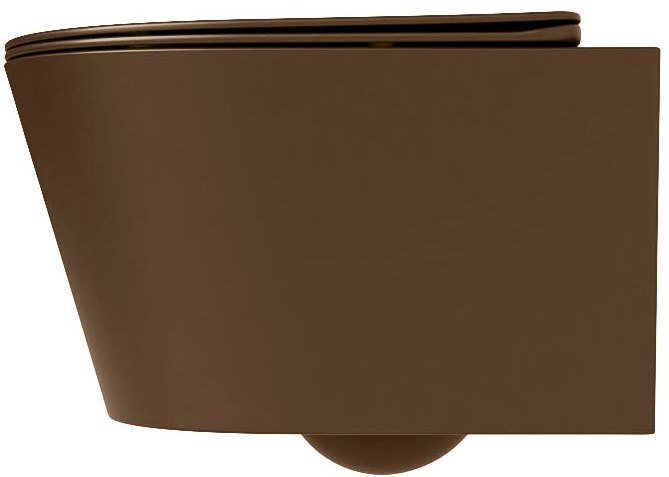 Mondiaz Lavie toiletpot randloos met softclose zitting rust