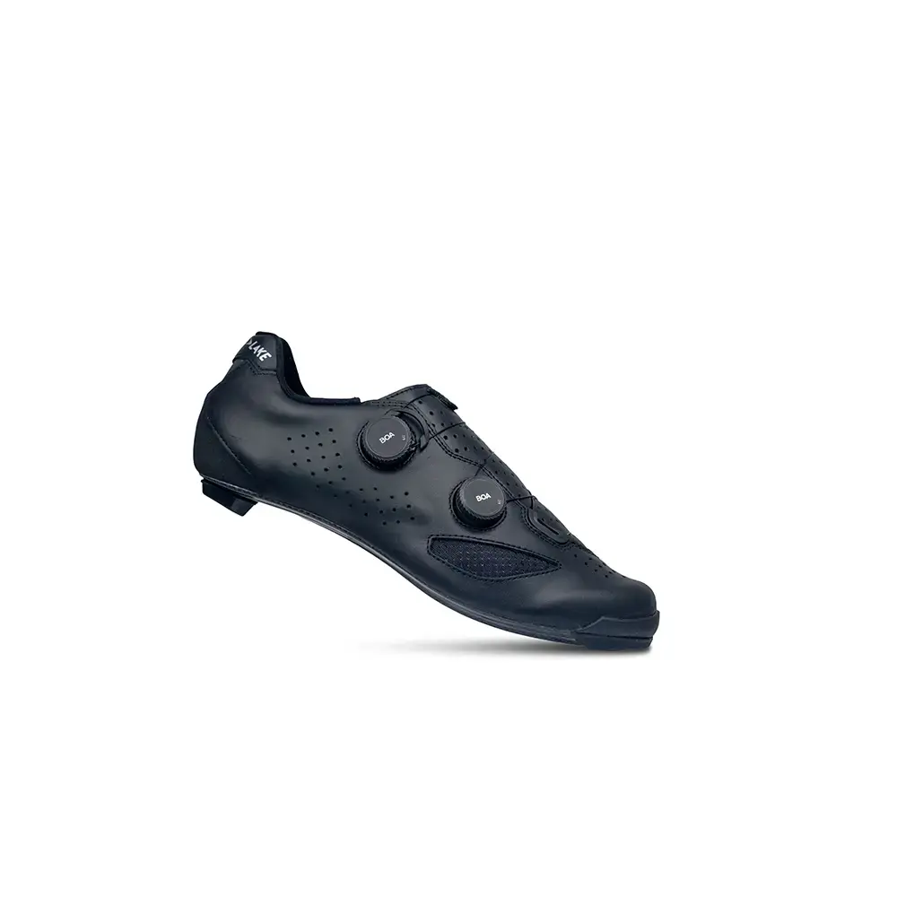 Lake CX239 Wide Wielrenschoenen Zwart/Zwart Heren