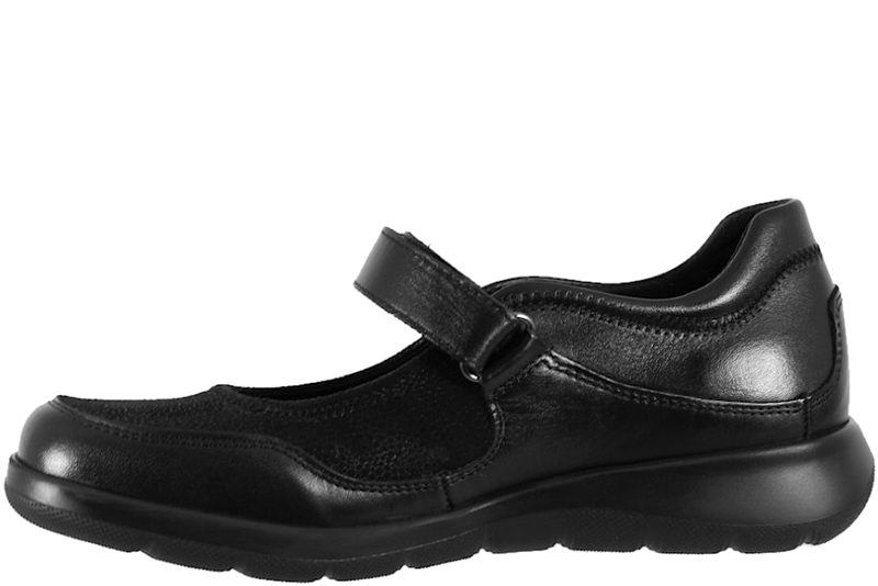 NEW FEET BALLERINA MED REM I SORT SKIND