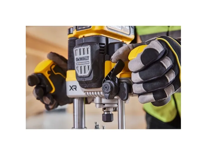 DeWALT DCW620H2-QW, Fod til justering af fræsedybde, Sort, Gul, 23000 rpm, 8 (5/16