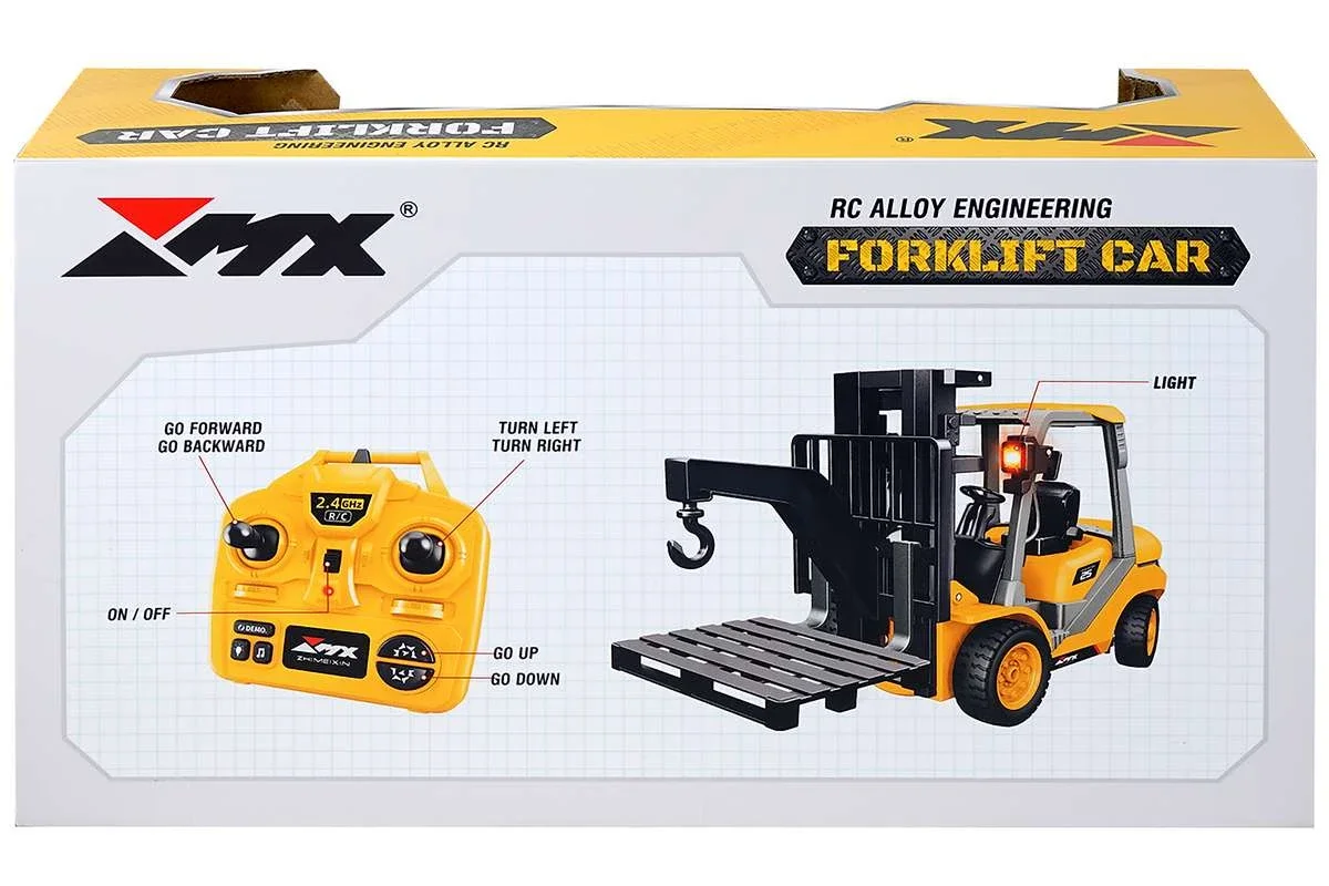MX R/C Constructions - Forklift Fjernstyret 1:18 2,4GHz, 3,7V Li-Ion - 9 indstillinger