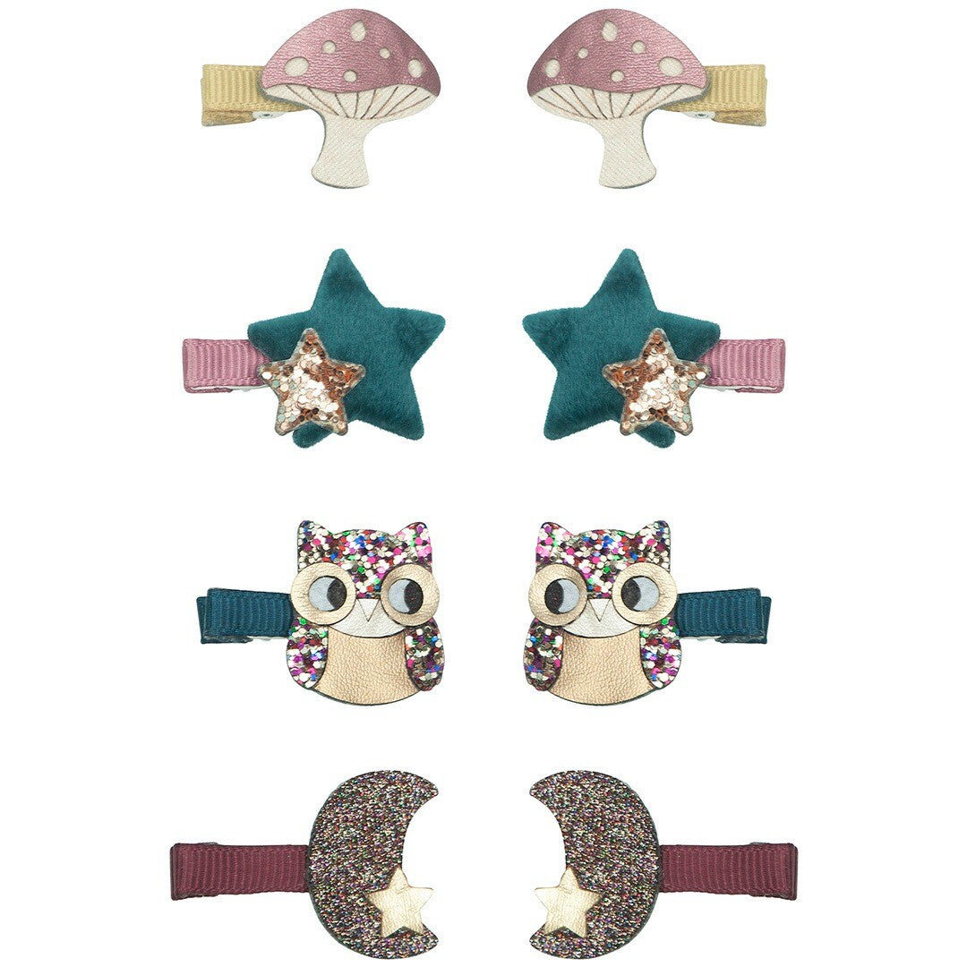 Mimi & lula haarclipjes mini magical owl - 8st