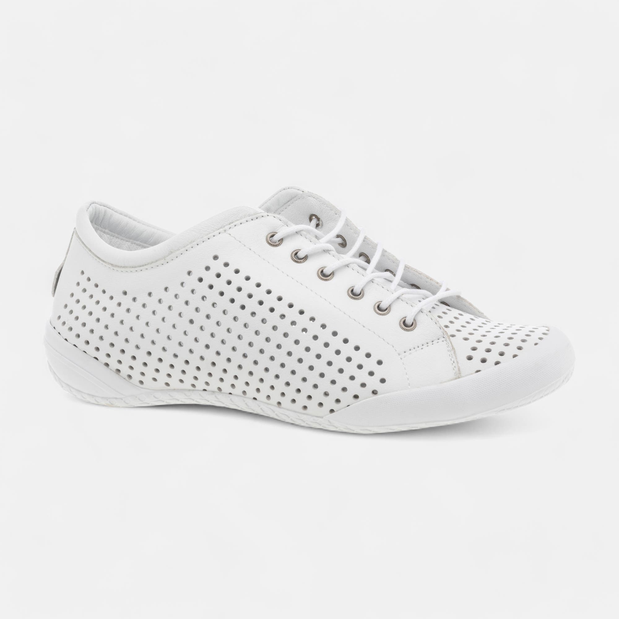 Baskets basses Femme en cuir blanc