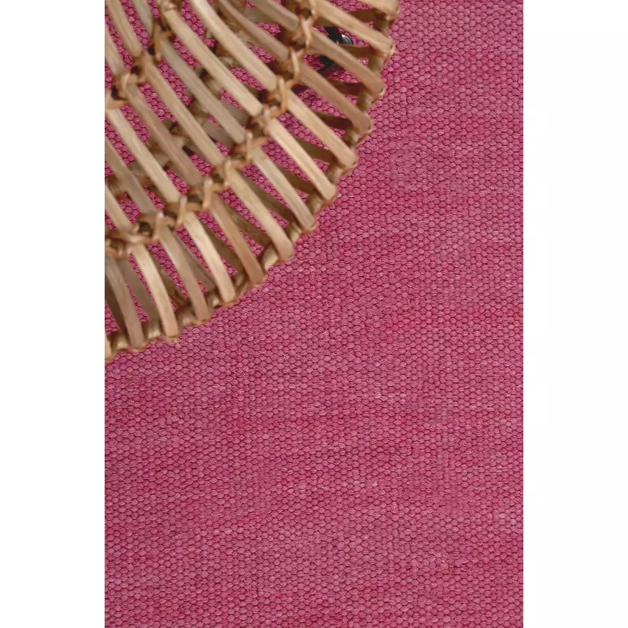 Esprit Kelim Teppich Rainbow Kelim dunkelrosé
