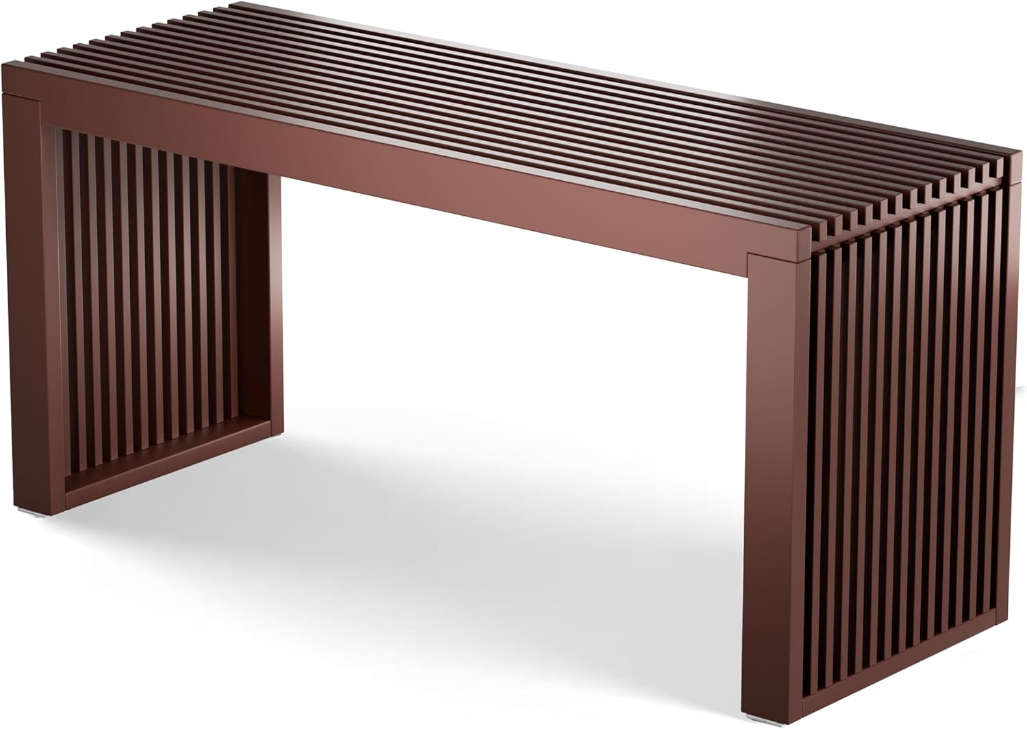 Sitzbank aus Bambus Braun – stabile Holzbank ohne Lehne für Flur, Bad, Küche, Esszimmer oder Schlafzimmer – kleine Sitzbank Holz 90x33x43 cm – bis 250kg belastbar