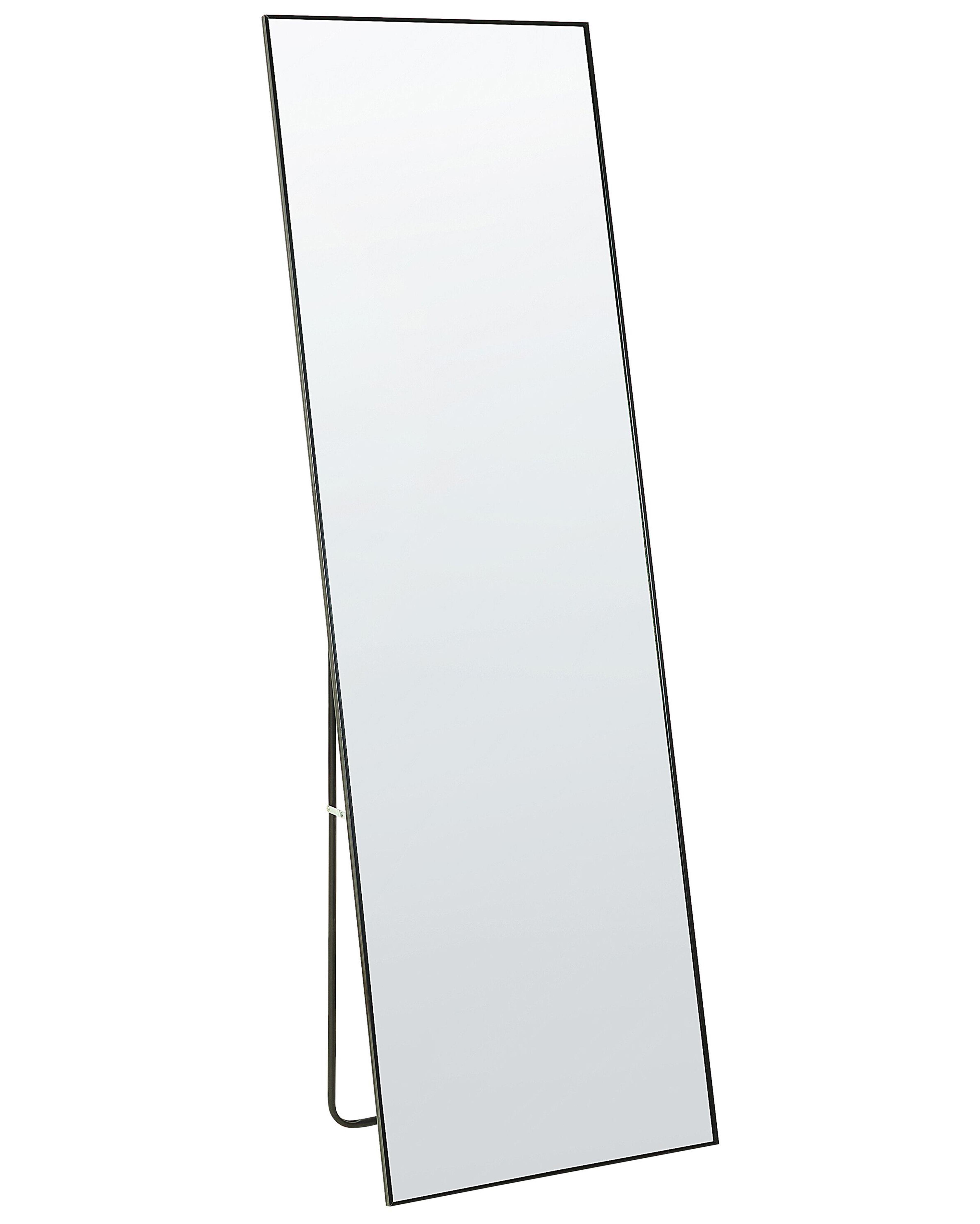 Staande spiegel BEAUVAIS 156 cm Metaal Zwart
